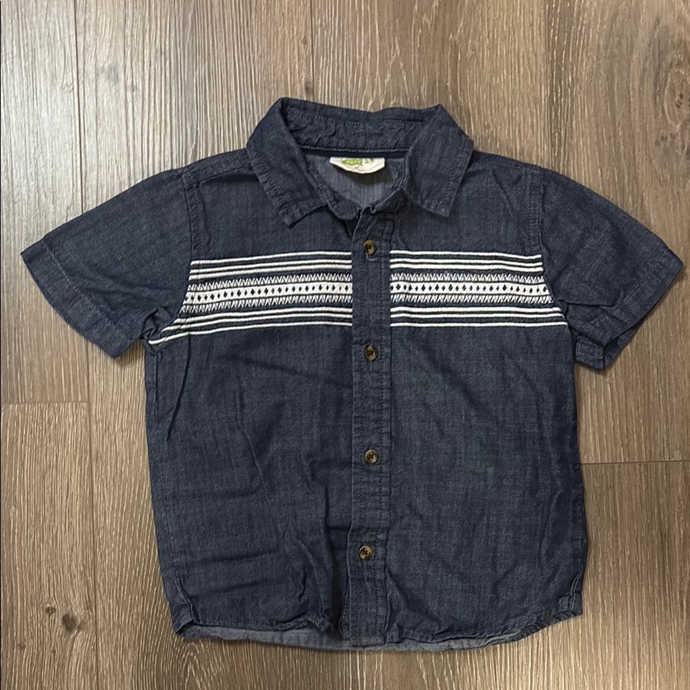 Crazy 8 Navy Button Down Shirt with Classic Fit
